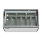 50 in. 9-Pan Gelato Dipping Cabinet Display Freezer with Sliding Glass Door, 13 cu. ft. (KM-GDC-49SD)